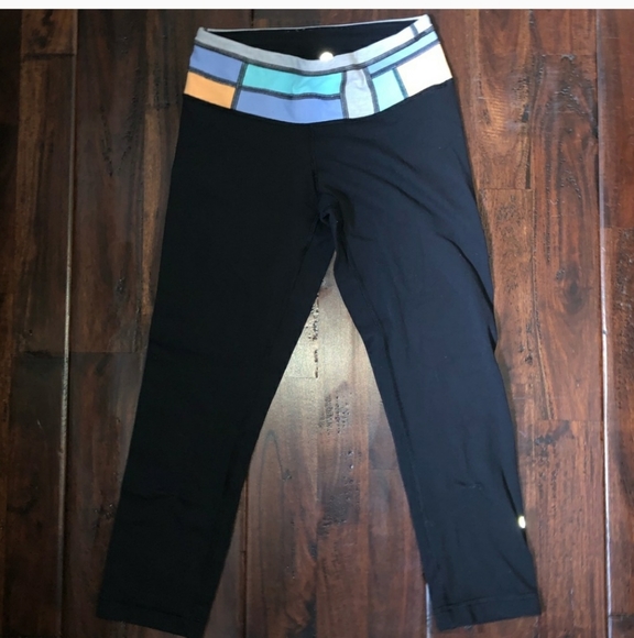 Lululemon Wunder Under Cropped Leggings Reversible - Picture 4 of 7